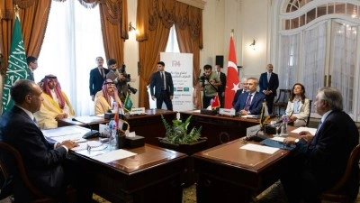 T&uuml;rkiye, Mısır, Suudi Arabistan ve Pakistan Dışişleri Bakanları Kahire'de bir araya geldi
