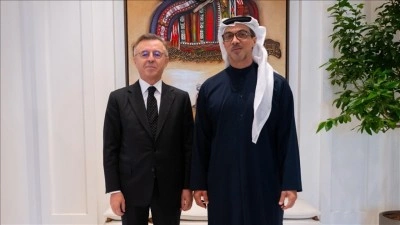 T&uuml;rkiye'nin Abu Dabi B&uuml;y&uuml;kel&ccedil;isi G&ouml;ktaş, BAE Devlet Başkan Yardımcısı Şeyh Mansur ile g&ouml;r&uuml;şt&uuml;