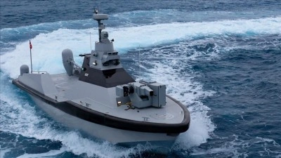 T&uuml;rkiye'nin ilk silahlı insansız deniz aracı yerli silahıyla g&ouml;reve başladı