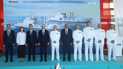T&uuml;rkiye'nin Portekiz'e tarihi askeri gemi ihracatında ikinci geminin &uuml;retimi başladı