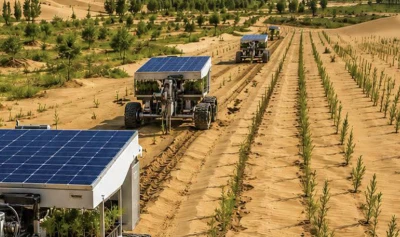 T&uuml;rkiye&rsquo;nin yeşillenmesinin en hızlı ve d&uuml;ş&uuml;k maliyetli &ccedil;&ouml;z&uuml;m&uuml; - G&uuml;neş enerjili robotlar! -Dr. Erdem Ulaş yazdı-