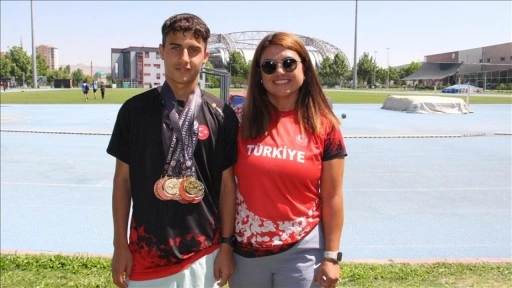 Türkiye şampiyonu milli atlet Muhammed Miraç'ın hedefi EYOF'ta şampiyonluk