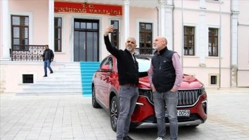 Türkiye'nin yerli otomobili Togg, Tekirdağ'da tanıtıldı