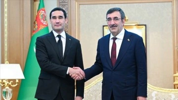 Türkmenistan Devlet Başkanı Berdimuhamedov, Cumhurbaşkanı Yardımcısı Yılmaz'ı kabul etti
