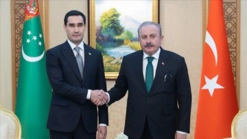 Türkmenistan Devlet Başkanı Berdimuhamedov, TBMM Başkanı Şentop ile görüştü