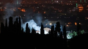 Tuzla'daki askeri alanda çıkan yangın kontrol altına alındı