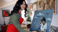 Üç yılda 7 resim sergisi açan 16 yaşındaki Asya&#039;nın hedefleri büyük