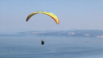 Uçmakdere bayram tatilinde ekstrem spor tutkunlarının uğrak yeri oldu
