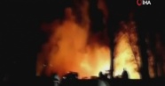 Ukrayna’da benzin istasyonunda şiddetli patlama