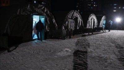 Ukrayna Devlet Başkanı Zelenskiy, Kiev'de 1400'den fazla apartmanın ısıtmasız kaldığını bi