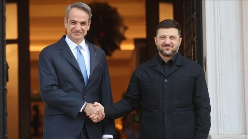 Ukrayna Devlet Başkanı Zelenskiy, Yunanistan'ın başkenti Atina'da temaslarda bulundu