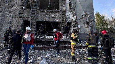 Ukrayna: Rusya'nın Odessa'ya d&uuml;zenlediği hava saldırısında 2 kişi &ouml;ld&uuml;, 14 kişi yaralandı