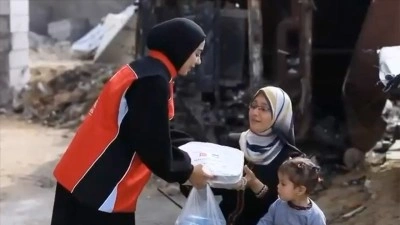 Vakıflar Genel M&uuml;d&uuml;rl&uuml;ğ&uuml;nden Gazze'ye 290 bin kişilik iftar desteği