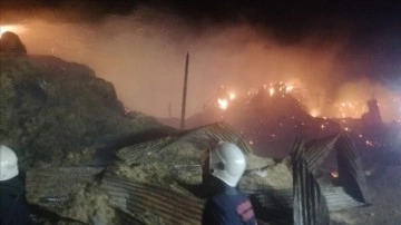 Van'da Samancılar Sitesi'nde çıkan yangına müdahale ediliyor