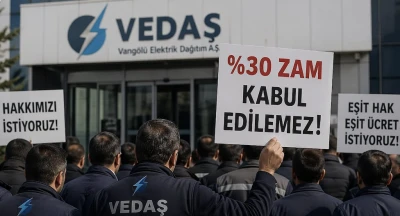 VEDAŞ&rsquo;ta sendikasız &ccedil;alışanlardan zam tepkisi: Y&uuml;zde 30 artış reddedildi