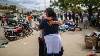 Venezuela'nın başkenti Caracas'ta dayanışma seferberliği devam ediyor