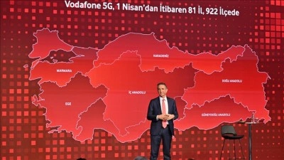 Vodafone 1 Nisan'da 81 il ve 922 il&ccedil;ede 5G hizmetini başlatacak
