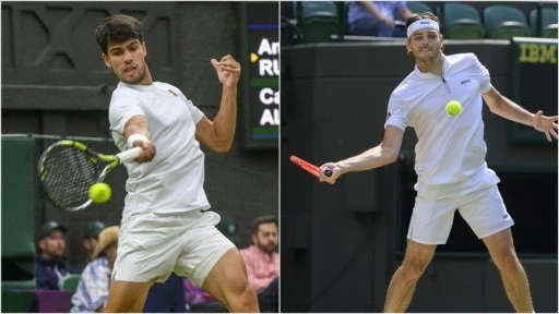 Wimbledon'da Carlos Alcaraz ve Taylor Fritz, yarı finale yükseldi