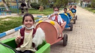 Yahşihanlı çocuklar atık malzemelerden yapılan &#039;tırtıl tren&#039; ile eğlenecek