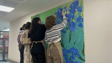Yalova'da hastanenin duvarlarını güzel sanatlar lisesi öğrencileri renklendiriyor