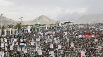 Yemen'de Filistin halkına yönelik "soykırımın" son bulması için 16 gösteri düzenlendi
