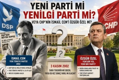 Yeni Parti mi Yenilgi Parti mi veya CHP&rsquo;nin İsmail Cem&rsquo;i &Ouml;zg&uuml;r &Ouml;zel mi? -&Ouml;m&uuml;r &Ccedil;elikd&ouml;nmez yazdı-