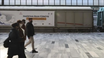 Yeniden sefere başlayan İslamabad-Tahran-İstanbul yük treni Ankara'ya ulaştı