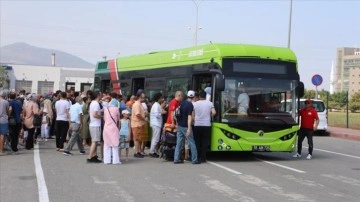 Yerli elektrikli otobüsler TEKNOFEST'in ilk gününde 9 bin 500 yolcu taşıdı