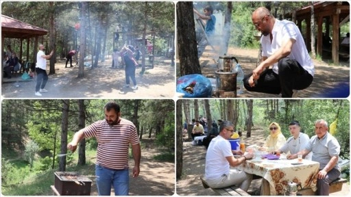 Yozgat'taki Çamlık Milli Parkı piknikçilerin uğrak noktası oldu