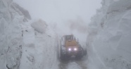 Yüksekova’da yüksek kesimlerde kar mücadelesi