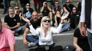 Yunanistan&#039;da basın mensuplarından ulusal lisans ihalesine protesto