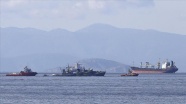 Yunanistan'da donanma ve konteyner gemileri çarpıştı