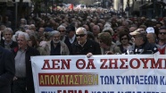 Yunanistan'da emeklilerden 'kemer sıkma' karşıtı gösteri