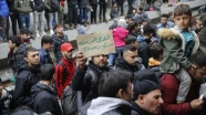 Yunanistan'da göçmenler Atina garında eylem yaptı