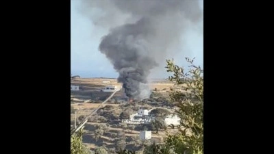 Yunanistan'daki Şifnoz Adası'nda helikopter d&uuml;şt&uuml;