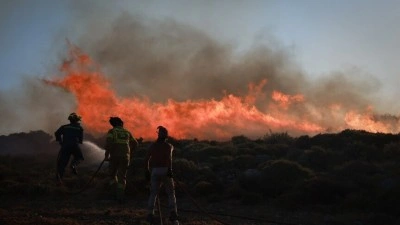 Yunanistan&rsquo;ın Pilio Yarımadası ve Girit Adası&rsquo;nda yangın &ccedil;ıktı
