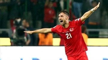 Yunus Akgün'ün Letonya'ya attığı gol, haftanın "en iyisi" seçildi