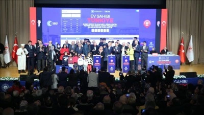 "Y&uuml;zyılın Konut Projesi" kapsamında Bursa'da yapılacak konutların kurası &ccedil;ekildi