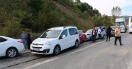 Zonguldak'ta 5 araç birbirine girdi: 4 yaralı