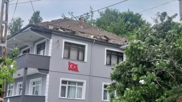 Zonguldak'ta hortum hasara sebep oldu
