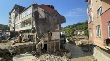 Zonguldak'ta selin ardından hasar tespit çalışmaları yapılıyor