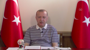 Cumhurbaşkanı Erdoğan, AK Parti teşkilatıyla video konferans üzerinden bayramlaştı