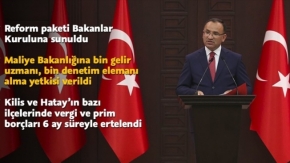 Başbakan Yardımcısı Bozdağ: Reform paketi Bakanlar Kuruluna sunuldu