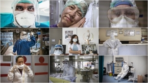 Sağlık çalışanlarının özverili çalışmasını 30 kare fotoğrafa sığdırdı