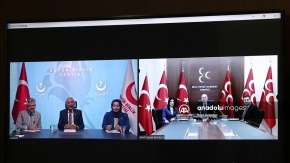 Siyasi partiler video konferans aracılığıyla bayramlaştı